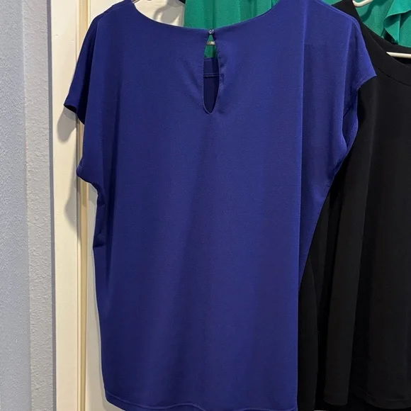 Banana Republic Women's Ruffle Blouses - Blue, Black, Green - Picture 5 of 9